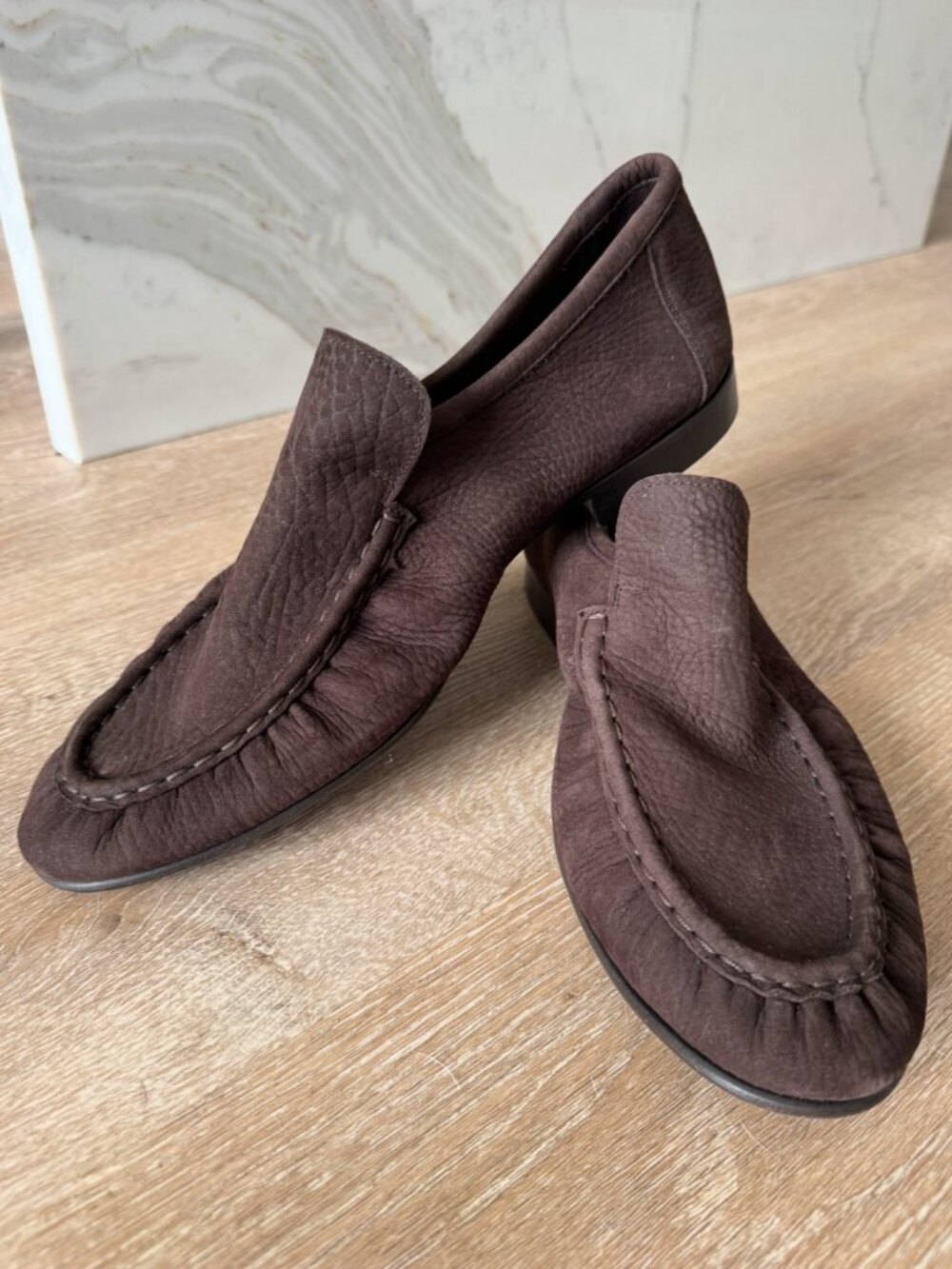 Suitsupply Brown Suede Loafer in Size 43